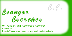 csongor cserepes business card